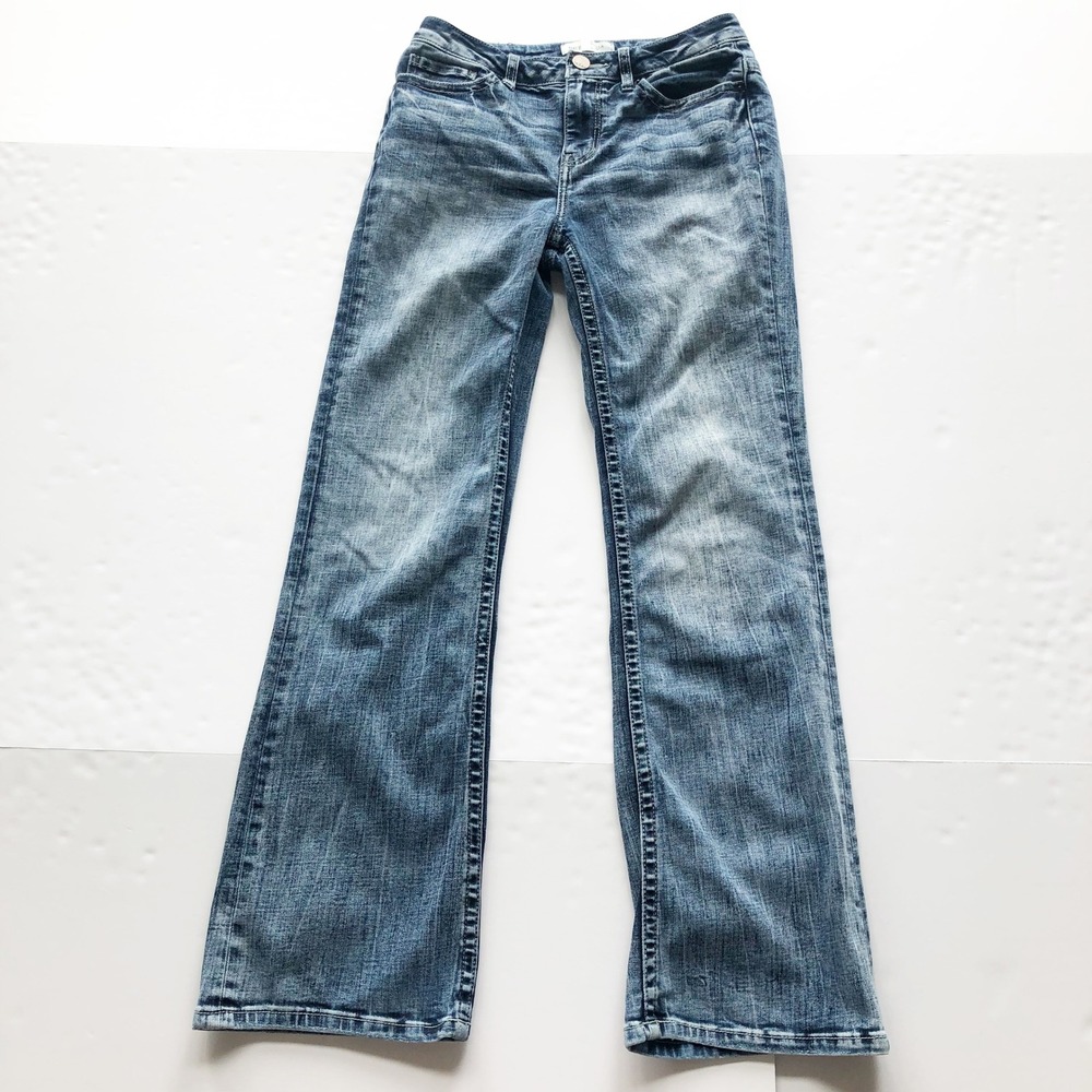 BKE Jeans Womens 27 Stella Mid-Rise Slim Fit Bootcut Jeans Medium Wash Western - Picture 3 of 10